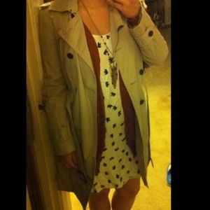 Anthropologie bear animal print dress black white